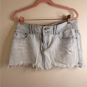 Abercrombie & Fitch Light Blue Denim Shorts